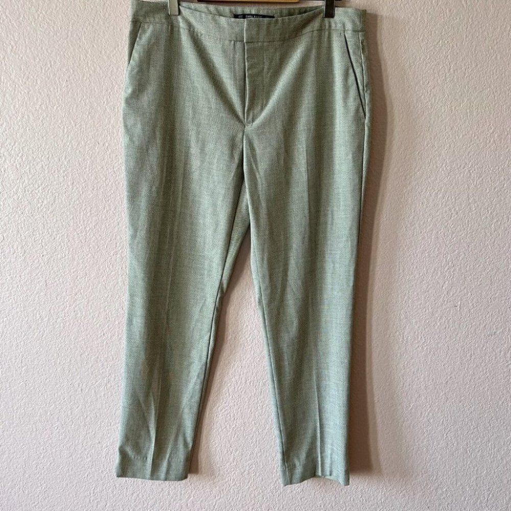 Zara Mens Textured Dress Pants  Gray Size US 8